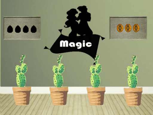 Genie Magic Lamp Escape - browser game screenshot