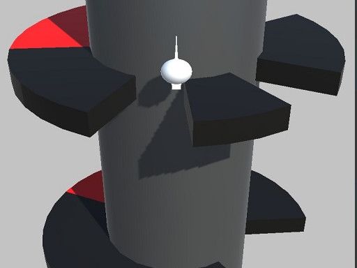 Through the Clouds helix jump - browser game screenshot