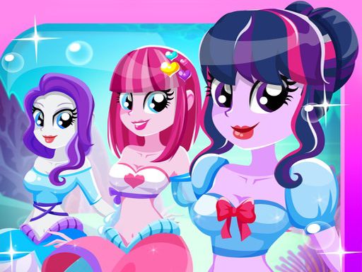 My Little Pony Equestria Girls dress up - browser game screenshot
