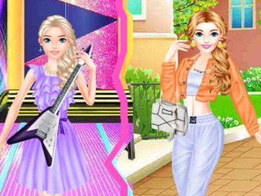 Sisters Street Style VS Stage Style - browser game screenshot