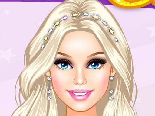 Barbie make up time - browser game screenshot