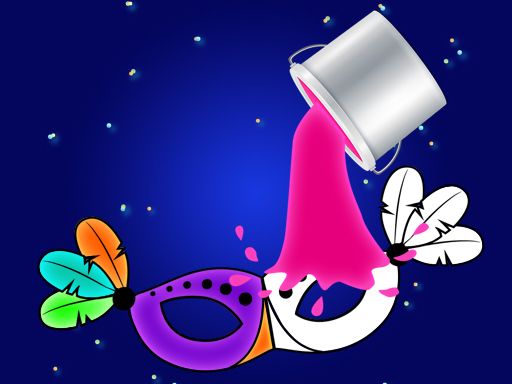Carnival Party: Mask Coloring - browser game screenshot