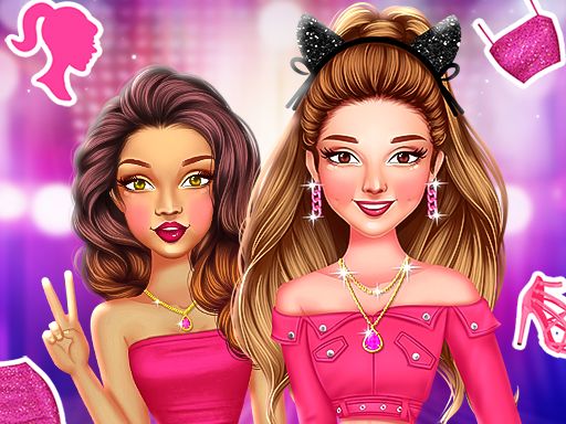 Celebrity BarbieCore Aesthetic Look - browser game screenshot