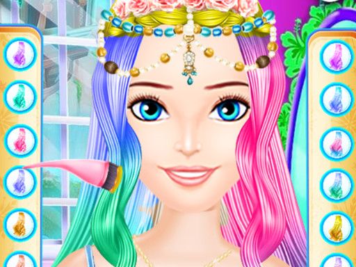 Coachella Hairstyle Design - browser game screenshot