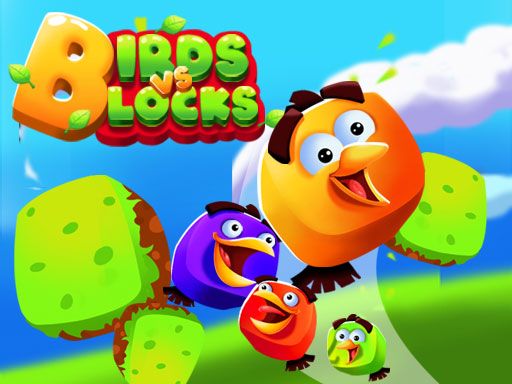 Birds VS Blocks - browser game screenshot
