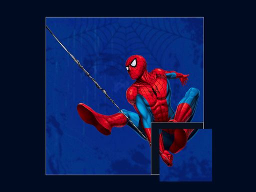 Spiderman Puzzle - browser game screenshot
