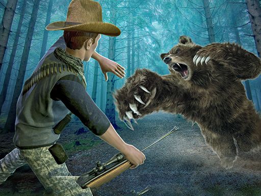 Wild Bear Hunting sniper shooting - browser game screenshot