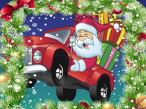 Christmas Truck Jigsaw - browser game screenshot