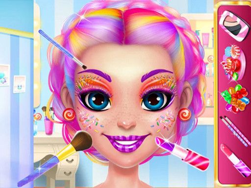 Candy Makeup Fashion Girl - browser game screenshot