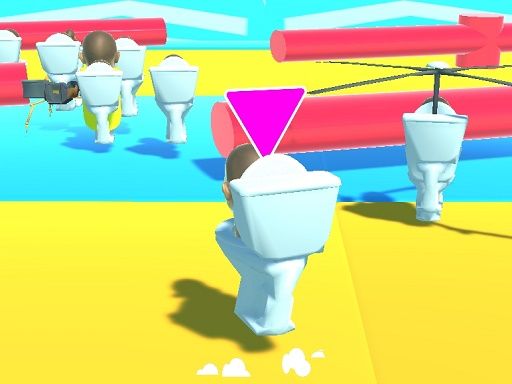 Fall Boys Skibidi Toilet - browser game screenshot