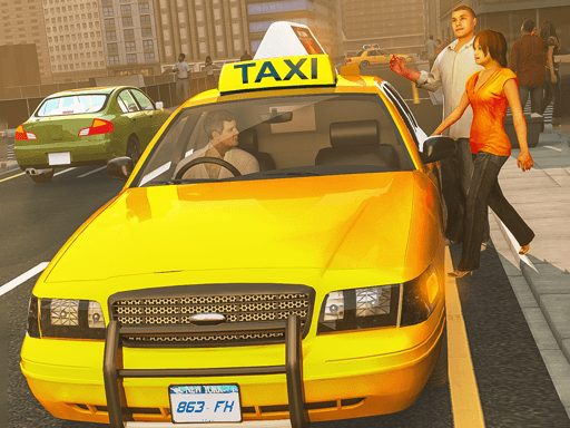 Taxi Driver Simulator 3D Taxi Driver Simulator 3D - browser game screenshot