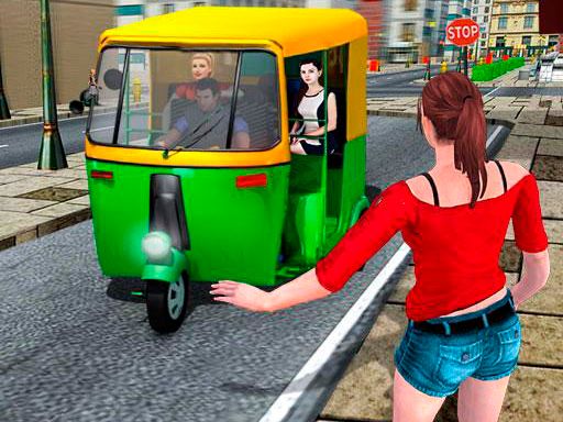 Public Tricycle Rickshaw Driver Public Tricycle Rickshaw Driver - browser game screenshot