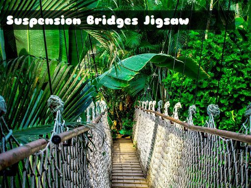 Suspension Bridges Jigsaw Suspension Bridges Jigsaw - browser game screenshot