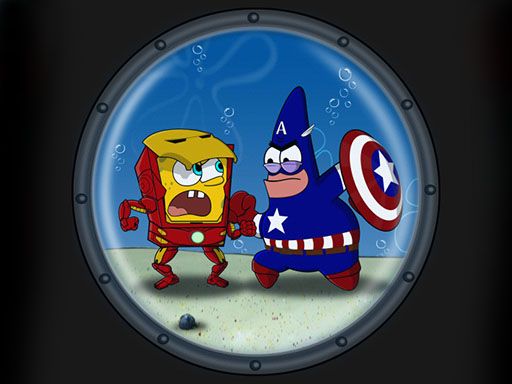 spongebob iron - browser game screenshot