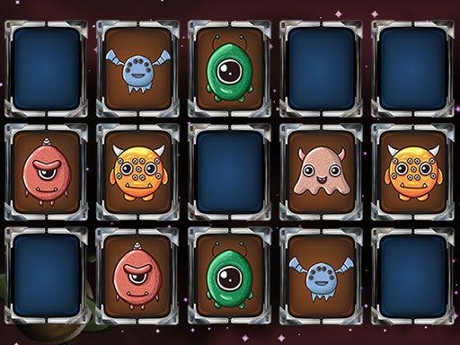 Aliens Memory Game - browser game screenshot