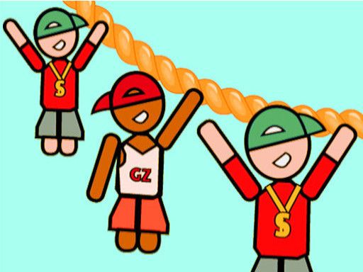 Zipline Rescue - browser game screenshot