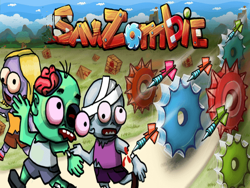 Saw Zombie - browser game screenshot