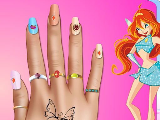 Winx Nail Makeover - browser game screenshot