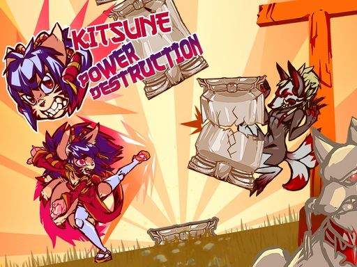 Kitsune power destruction - browser game screenshot