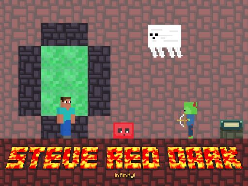 Steve Red Dark - browser game screenshot