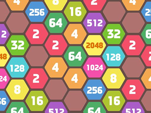 2048 Hexa Merge Block - browser game screenshot