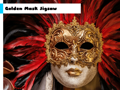 Golden Mask Jigsaw - browser game screenshot