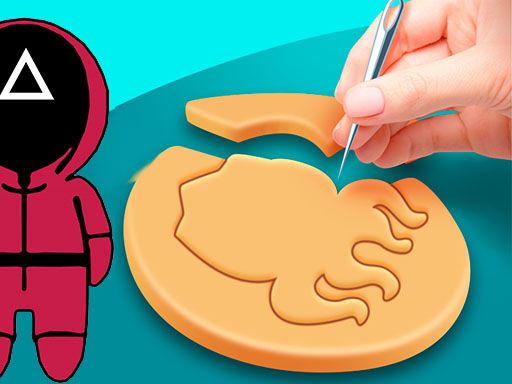 Squid Game cookie Puzzle - browser game screenshot