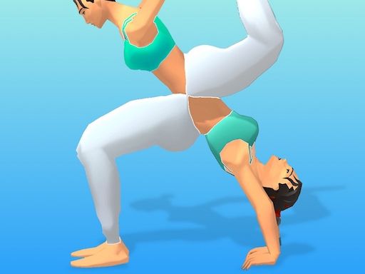 Couple Yoga 3D - browser game screenshot