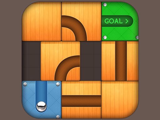 Unroll that Ball - browser game screenshot