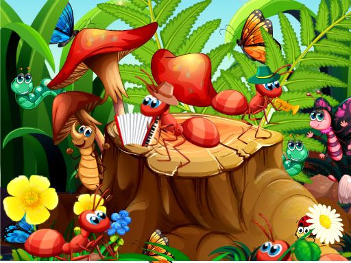 Hidden Objects Insects Hidden Objects Insects - browser game screenshot