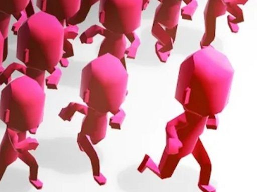 Running Crowd City GM - browser game screenshot