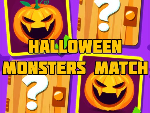Halloween Monsters Match - browser game screenshot