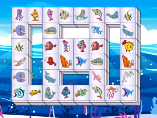 Sea Life Mahjong - browser game screenshot