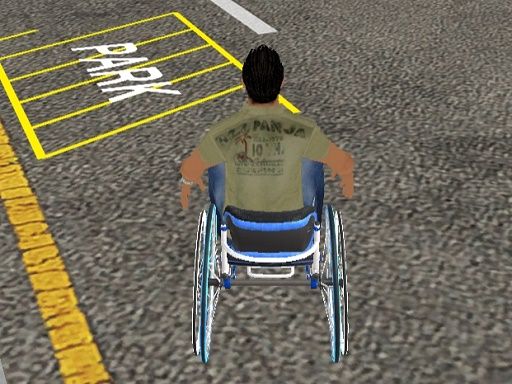 Wheel Chair Driving Simulator - browser game screenshot