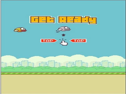 flappy bird 2D - browser game screenshot