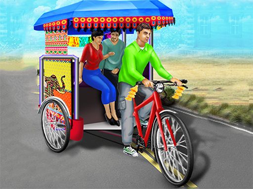 Bicycle Rickshaw Simulator - browser game screenshot