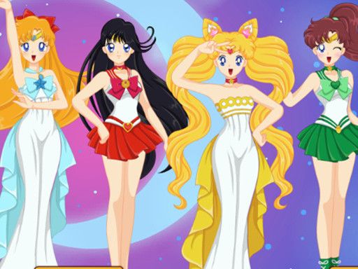Sailor Moon Character Creator - browser game screenshot