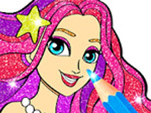 Princess Mermaid Coloring Game - browser game screenshot