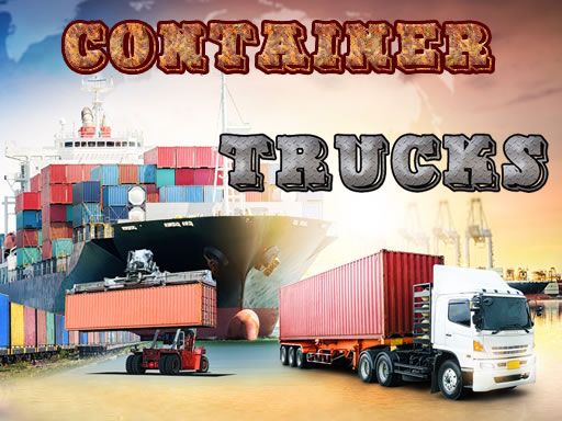 Container Trucks Jigsaw - browser game screenshot