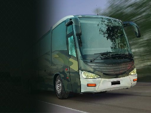 Army Bus Driving 2024 - browser game screenshot