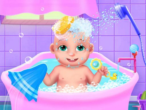 Newborn Twin Baby Care - browser game screenshot