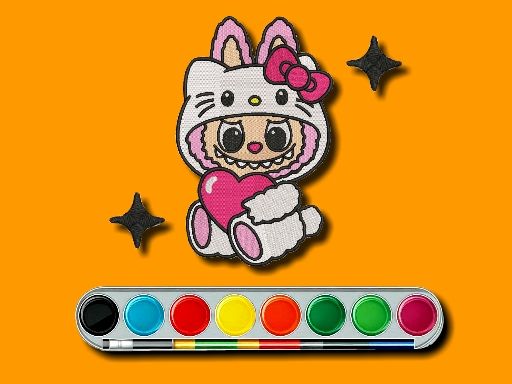 Labubu Coloring Adventure - browser game screenshot