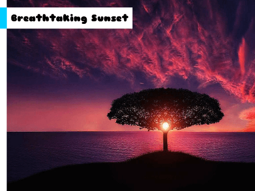 Breathtaking Sunset Jigsaw - browser game screenshot