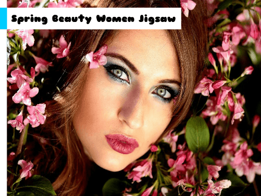 Spring Beauty Women Jigsaw - browser game screenshot