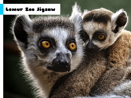 Lemur Zoo Jigsaw - browser game screenshot