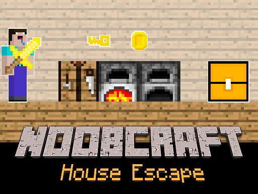 Noobcraft House Escape - browser game screenshot