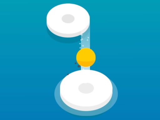 Jumping Yellow Ball - browser game screenshot