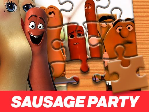 Sausage Party Jigsaw Puzzle - browser game screenshot