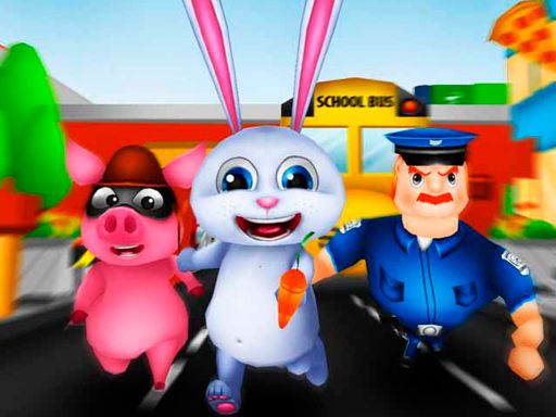 Pet Subway Surfer - browser game screenshot