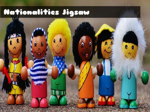 Nationalities Jigsaw Nationalities Jigsaw - browser game screenshot